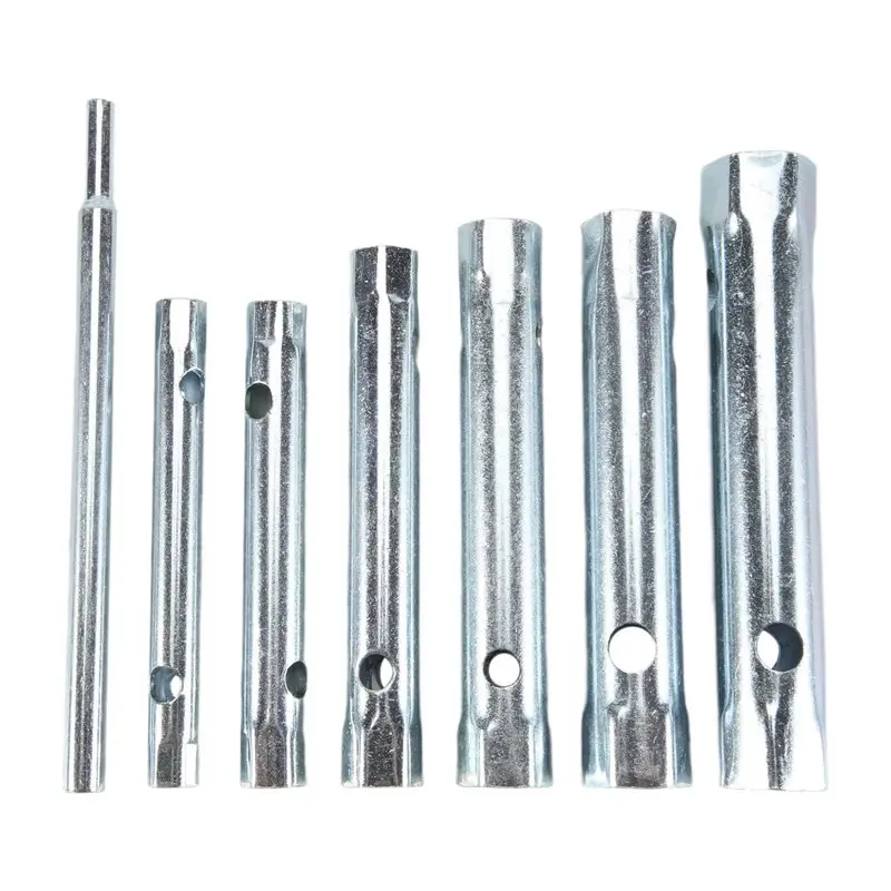 LICE-6Mm - 17Mm Tubular Socket Wrench Set Plug Tube Hollow Socket Wrench Filter Wrench