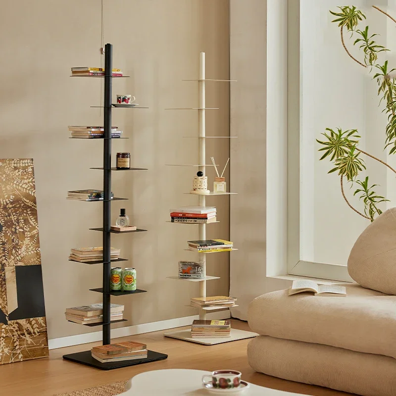 

Art Nordic Bookcases Story Storage Luxury Personalized Aesthetic Book Shelf Narrow Metal Kids Girl Estantes Unique Furniture