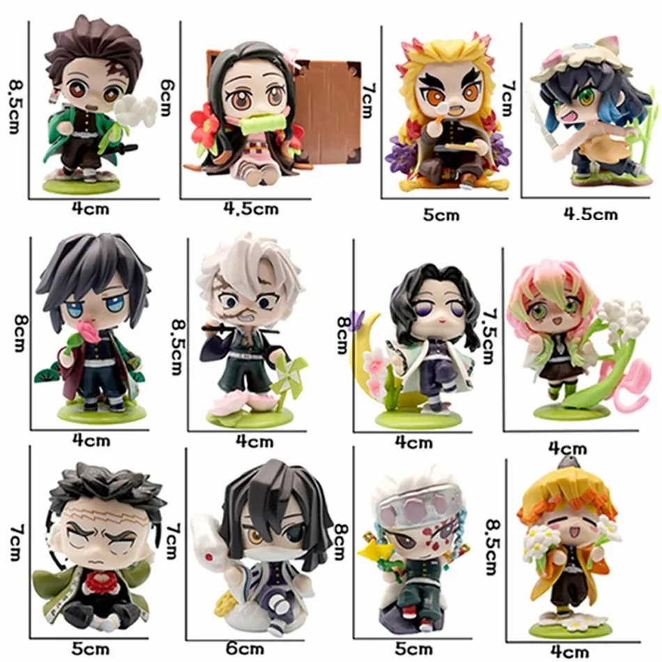 Figurine d'anime Demon Slayer, Tanjiro Kamado Nezuko, boîte aveugle, statue créative personnalisée, modèle d'ornement, cadeau surprise