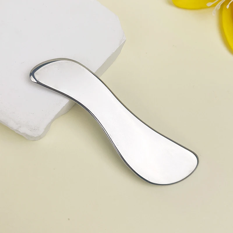 1pc Stainless Steel Guasha Board - Portable and Practical S-Shaped Massage Board - Muscle Relaxation Massage Tool