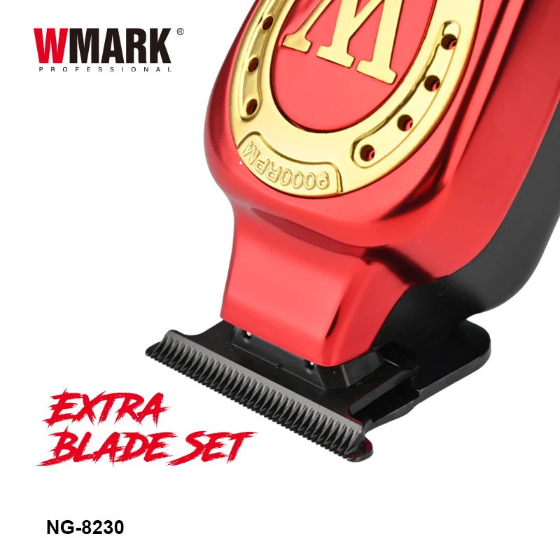 2024 WMARK NG-8230 HIGH SPEED HAIR CLIPPER HAIR Trimmer, Electric Hair Cutting Hair Cut, DLC Powder Metallurgy  SHARP BLADE