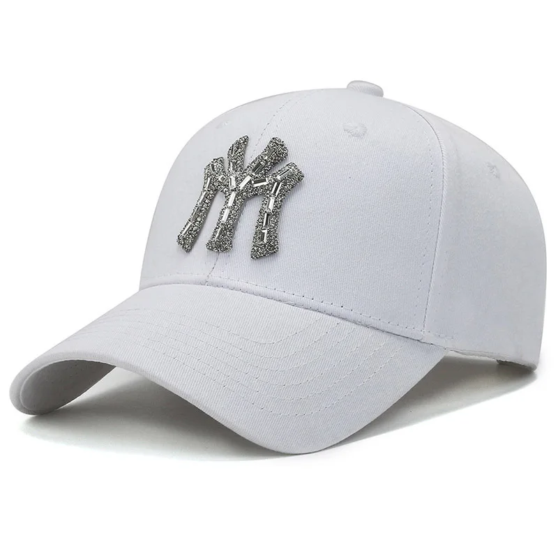 Neue MY Diamond Studded Damen-Baseballmütze, Outdoor-Sporthüte, modische und trendige, lässige Entenzungenkappen für Herren – Detail 2