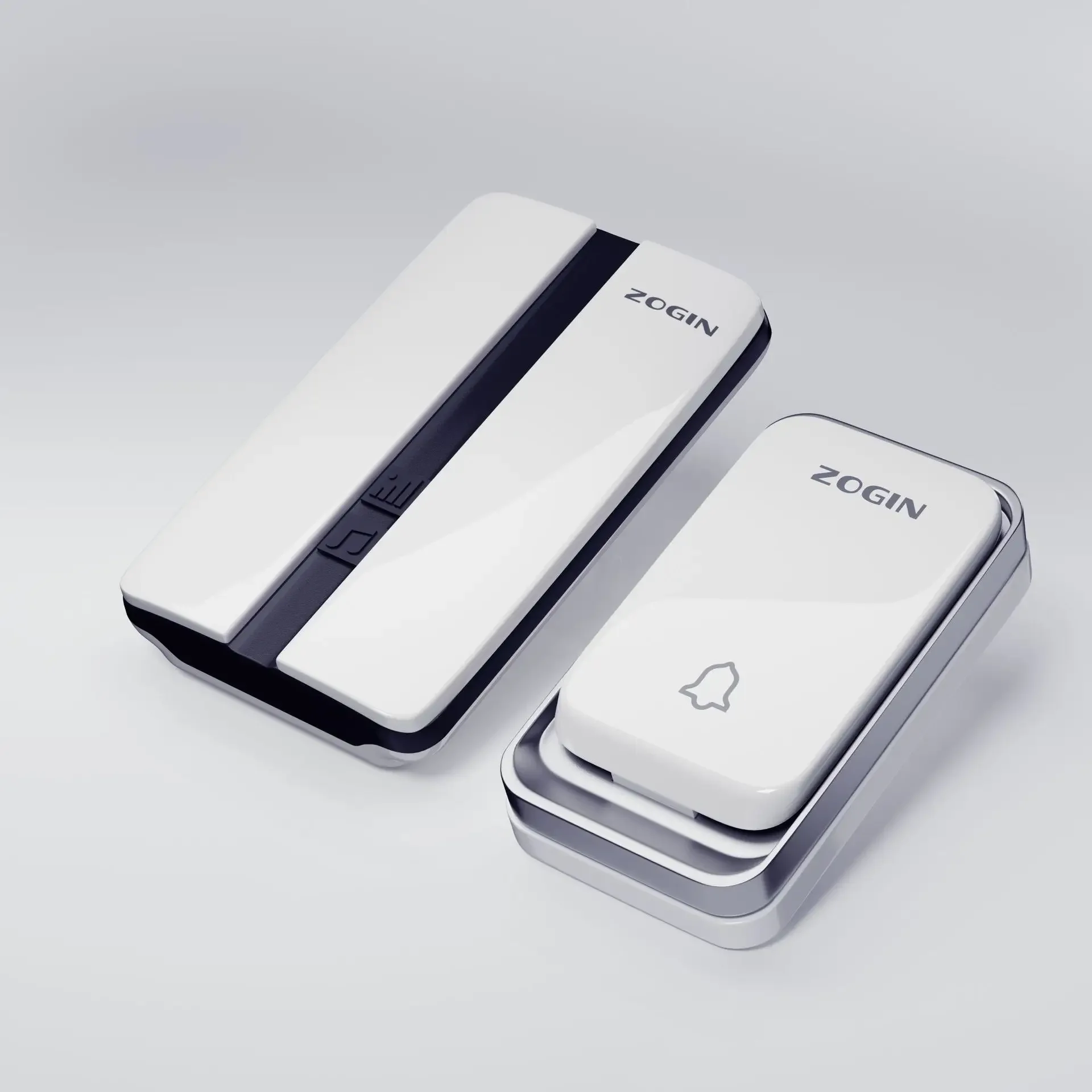 Outdoor Wireless Doorbell Battery-free Digital Door Peepholes Waterproof Self Generated Electricity Ring Chime Bell