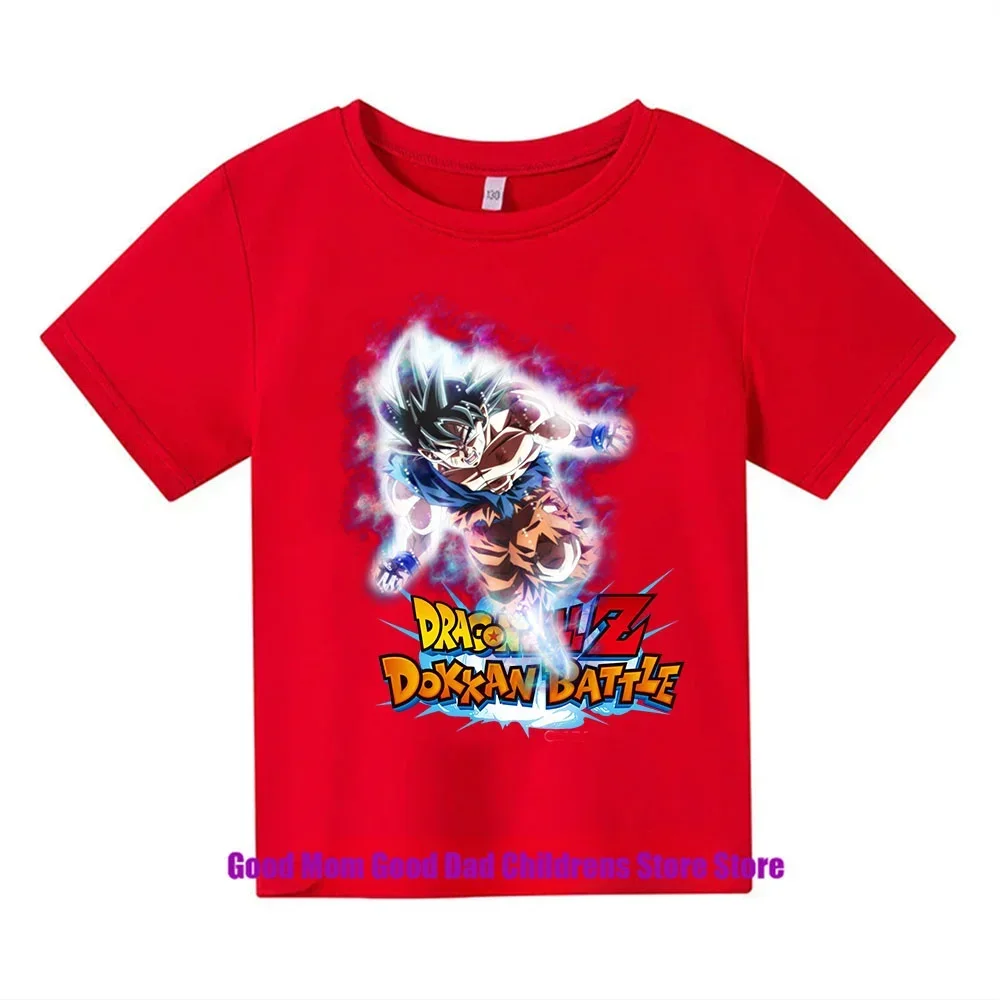 2024 nowa Dragon Ball Zkakarotte letnia fajna dziecięca koszulka rekreacyjna kreskówka t-shirt dla chłopców i dziewcząt 3-15 prezent urodzinowy