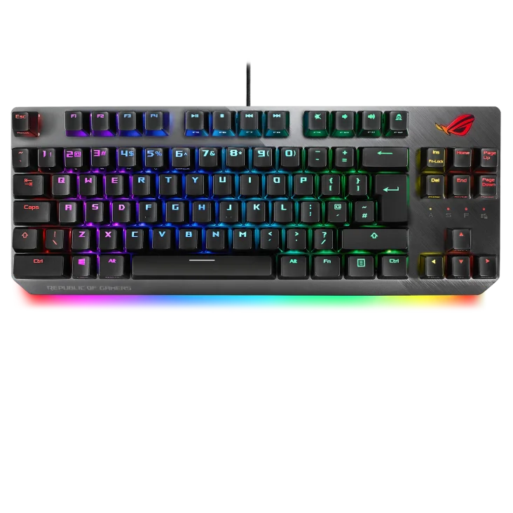 ROG Strix Âmbito TKL RGB LED para Teclado PC Jogos