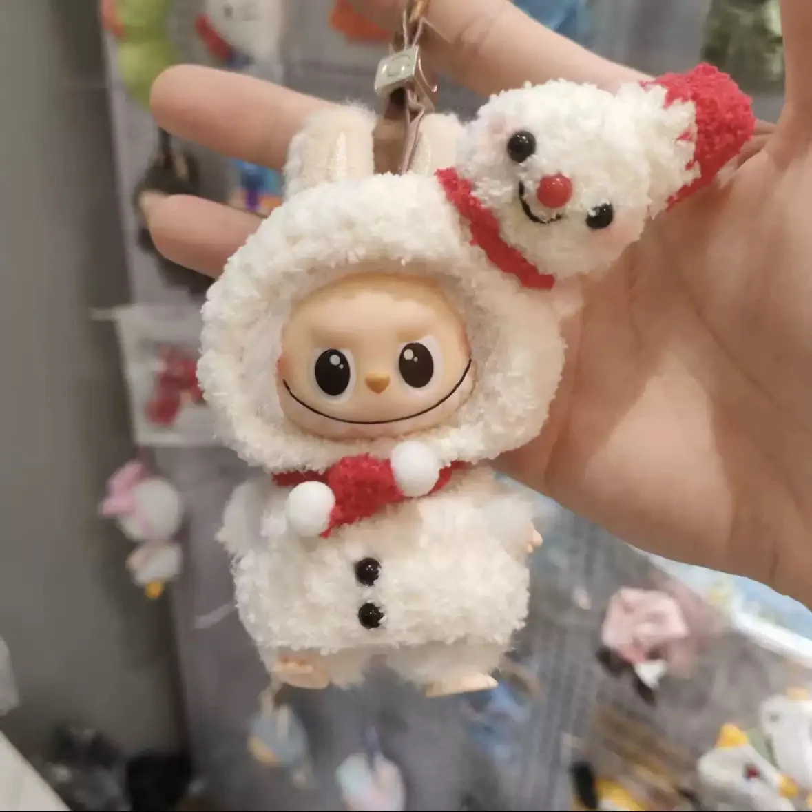 

Аксессуары для одежды Labubu, для комплектов вязания крючком V4 mini 4.0 Labubu, милые замены одежды, подарки. Без куклы