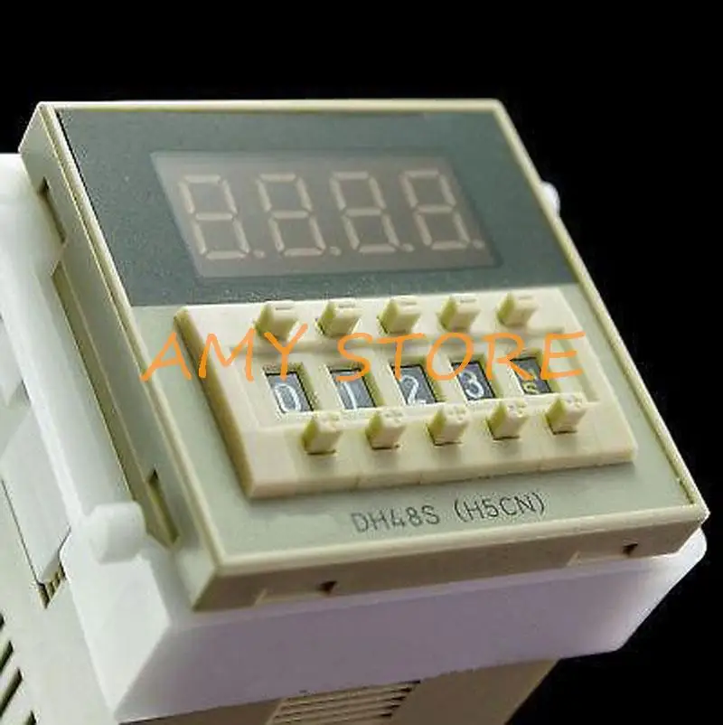 220VAC New Programmable Time Delay Relay Counter DH48S-2Z 48 x 48 x 97mm 