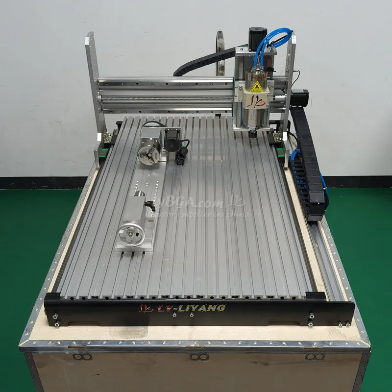 LY 3axis 4axis CNC Router 3090 Engraving Drilling and Milling Machine Industrial Offline Handwheel Handle DAPSCNC Control 2200W