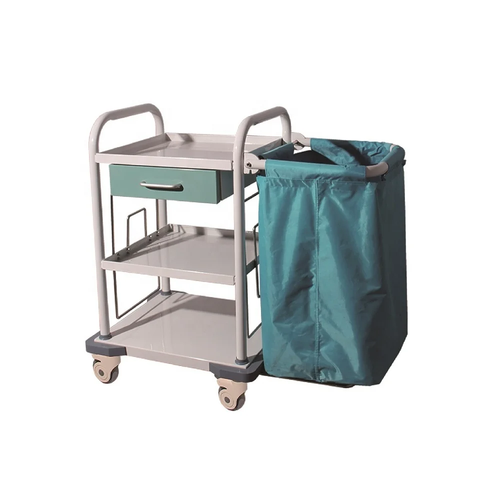 Medical Hospital Nursing Trolly for Sale 201 Stainless Steel Hospital Nursing Cart With High Quality In Factory Price