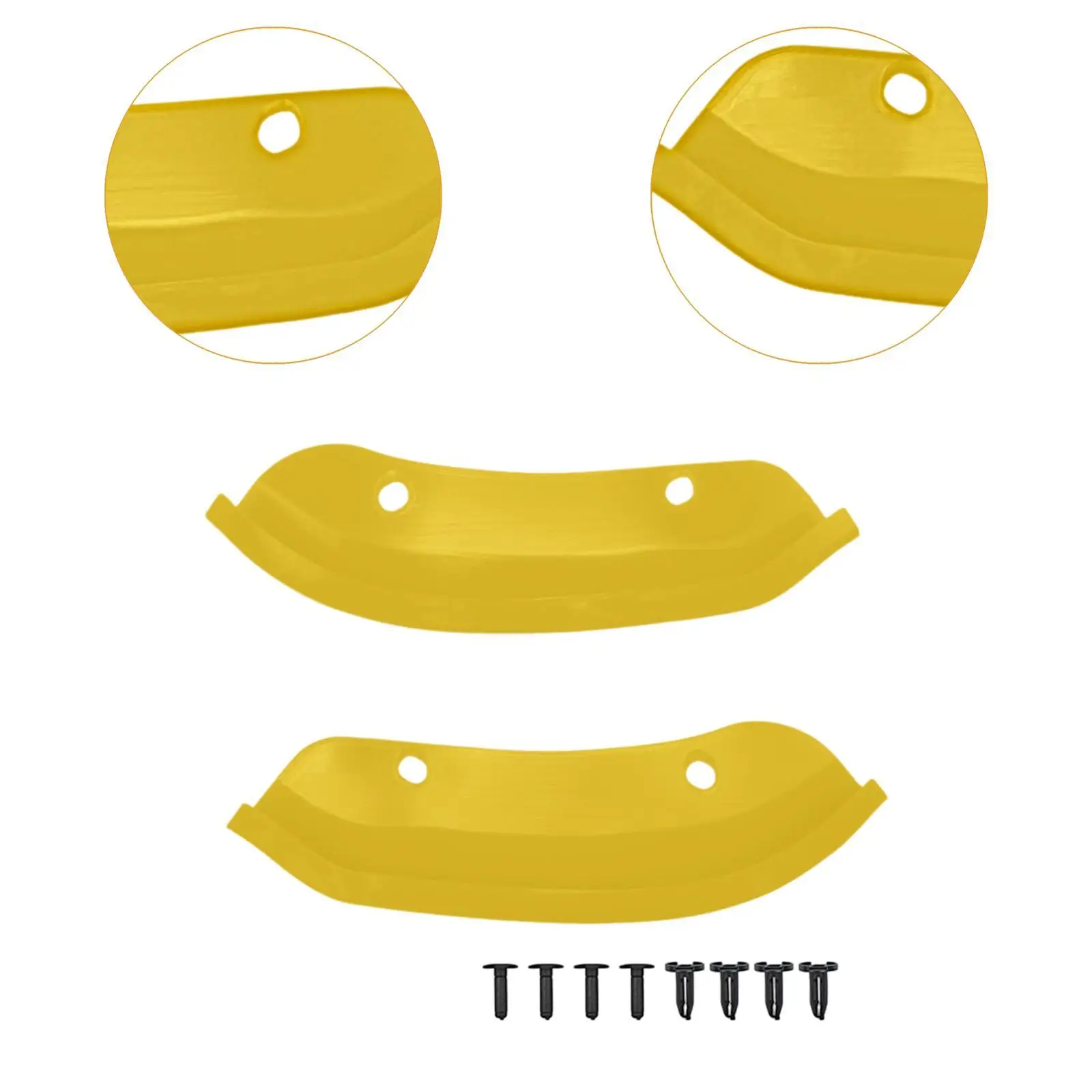 قطعتان من فاصل المصد الأمامي للشفاه سهل التركيب لحماية الملحقات #5