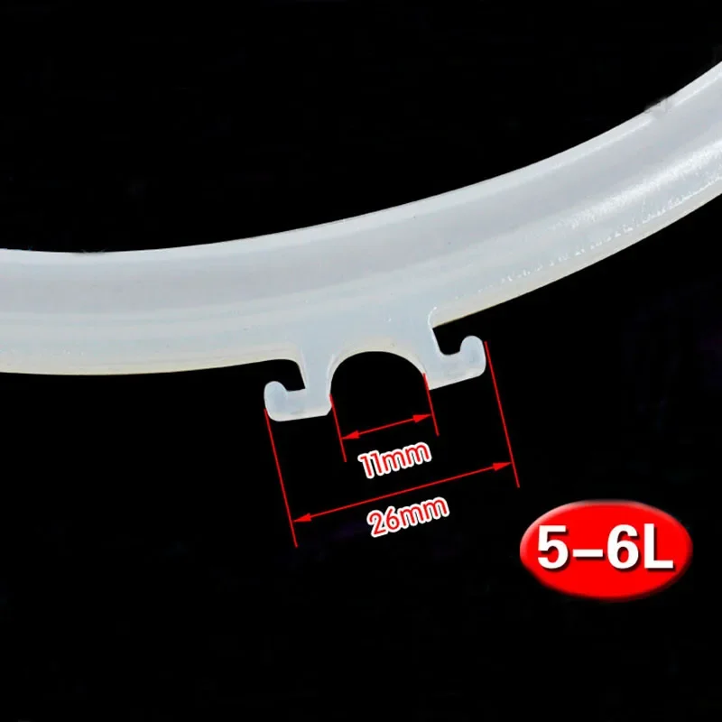 5-6L electric pressure cooker sealing ring electric pressure cooker rubber ring accessories apron rubber gasket sealing strip