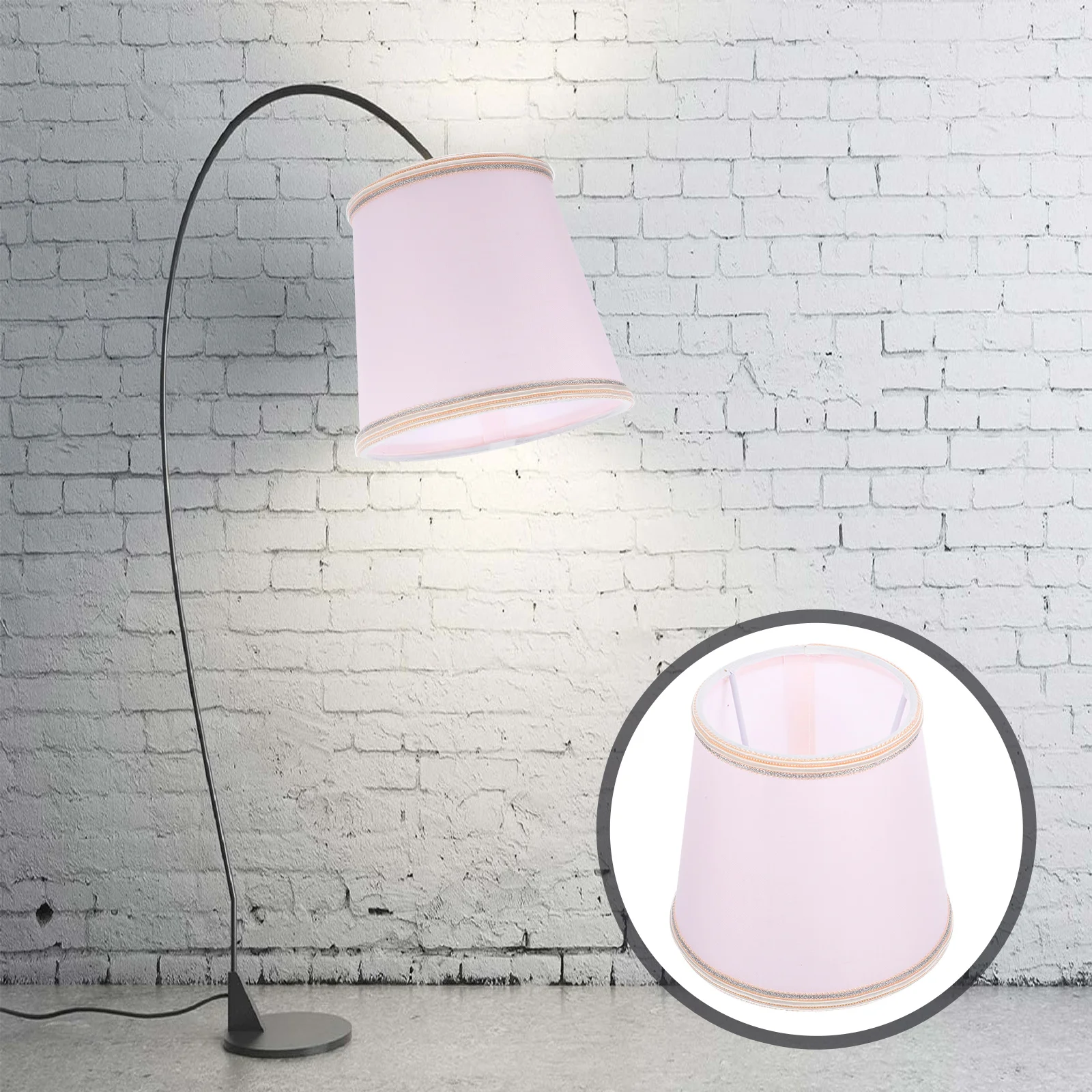 

E14 E27 Small Desk Wall Table Lamp Cloth Lampshade Shades Replacement Indoor Barrel Small Lamp Shade Cloth Cover