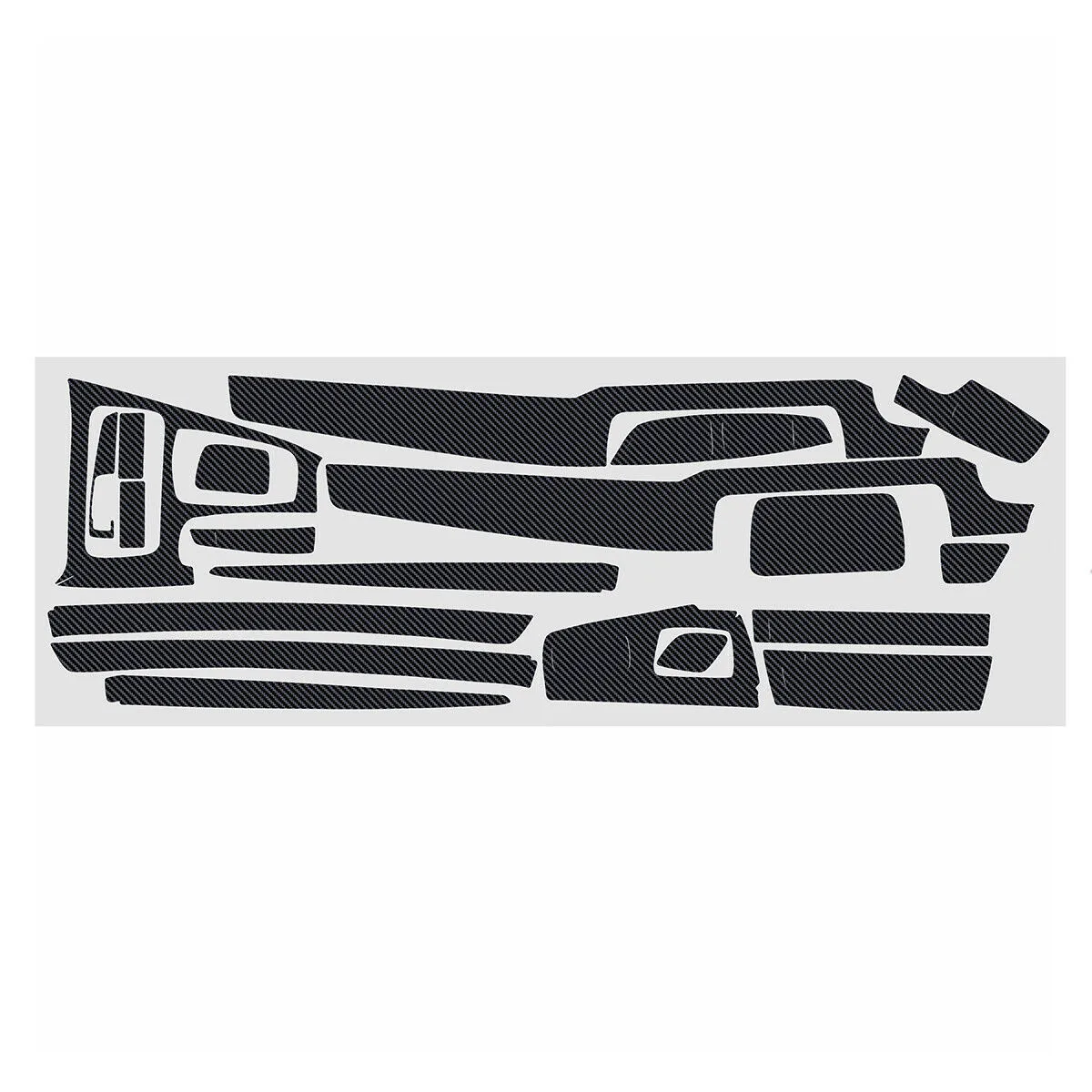 

5D Interior Sticker Accessory Car For BMW 5 Series F10 F18 Glossy Interior Matte Carbon Fiber Parts Replacement