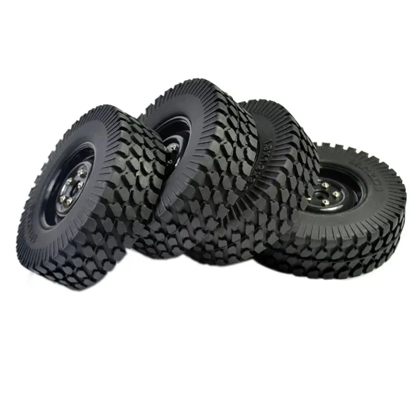 

MACH-4Pcs 1.9" Plastic Wheel Rubber Tyres 98Mm For Axial SCX10 For TAMIYA CC01 RC4WD D90 1/10 RC Crawler Car DIY Accessory