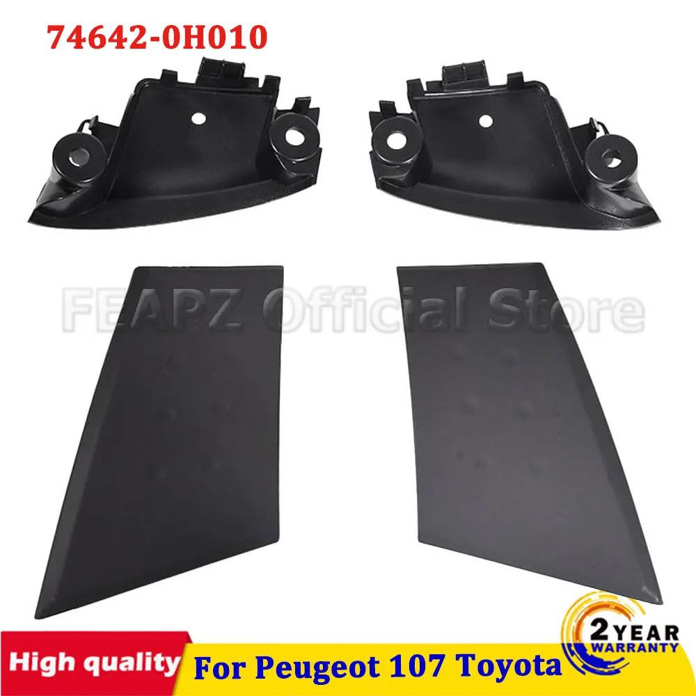 Dla BYD dla Peugeot 107 Toyota Aygo Citroen C1 2005-2014 czarna osłona wewnętrzny uchwyt klamra drzwi osłona dłoni podłokietnik drzwi podstawa