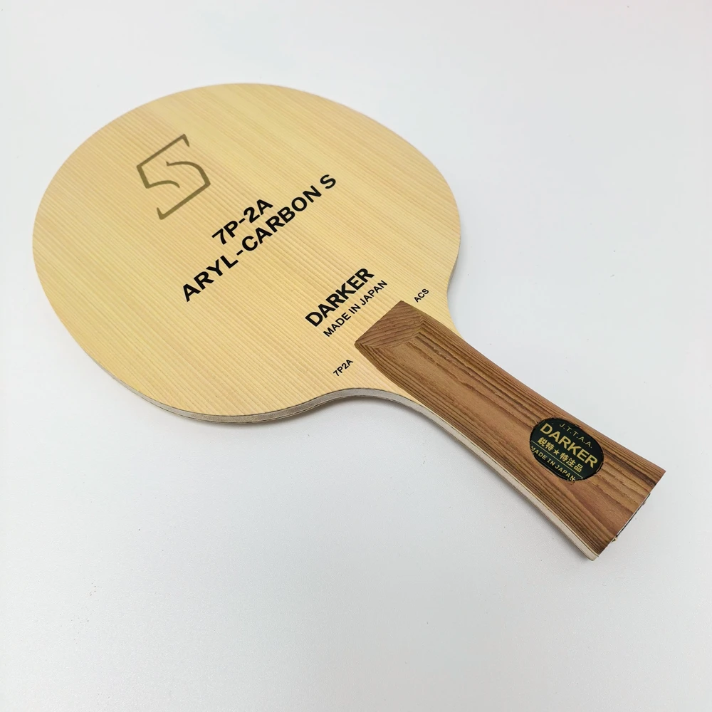 7P-2A ARYL-Carbons Tischtennisschläger Offensiver Ping-Pong-Schläger Hinoki Woods Serie für Schlägersportarten – Detail 1