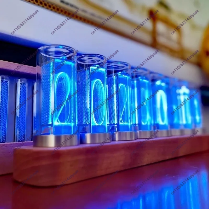T8 Light Tube Clock LED Digital Gift Ornament, Gate of Destiny Stone, with Decimal Point