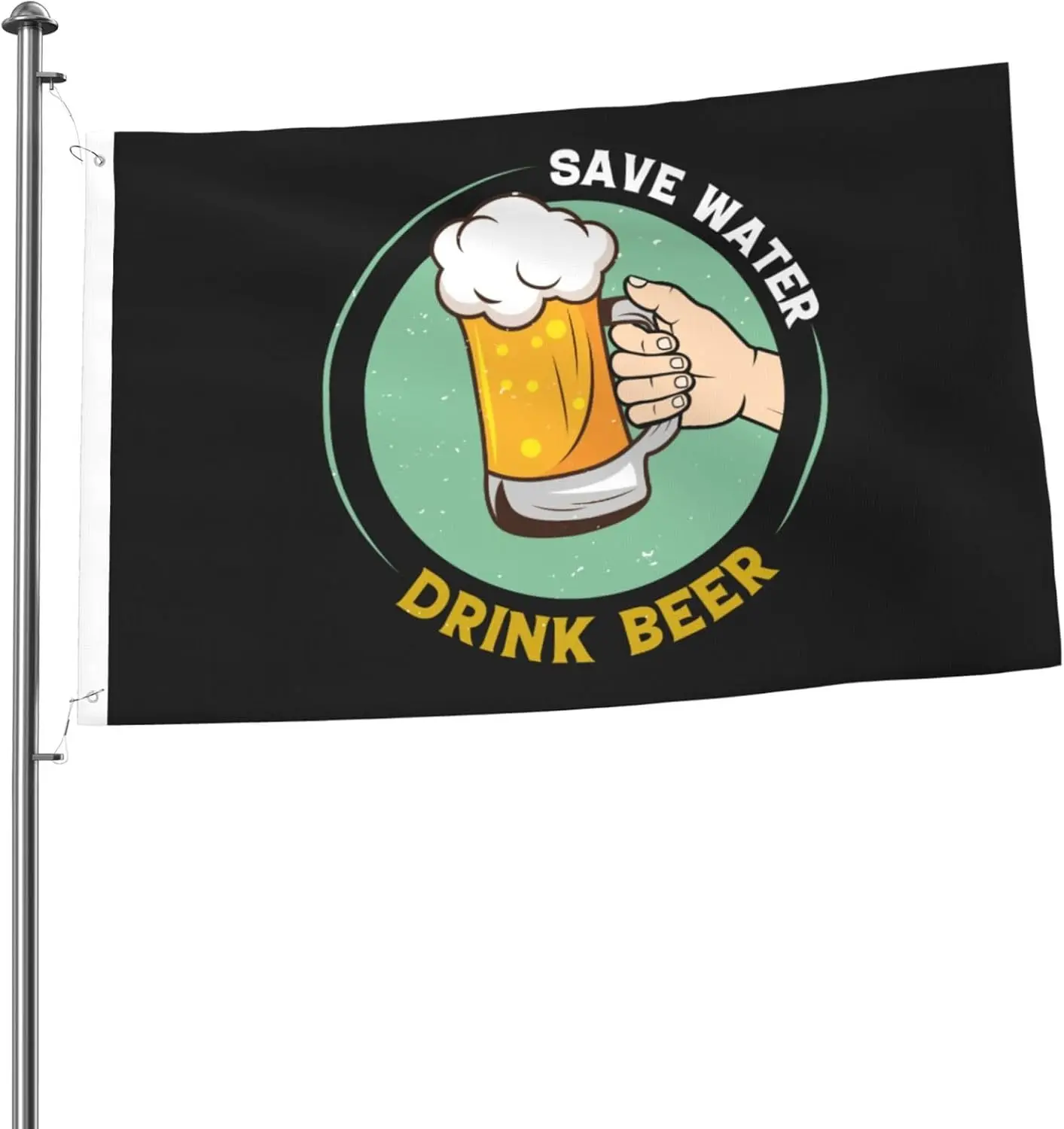 Flagicts 100% Polyester Save Water Drink Beer Flags