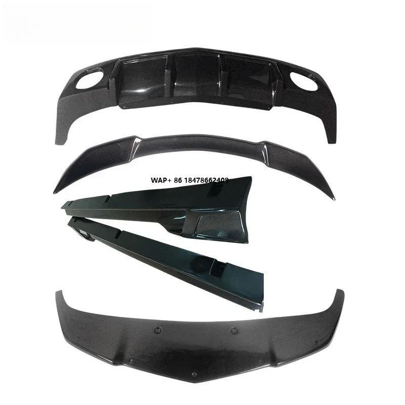 Chevy Camaro Gen5 Carbon Fiber Body Kit with Side Skirts Front Lip Rear Diffuser Spoiler for 2011-2013