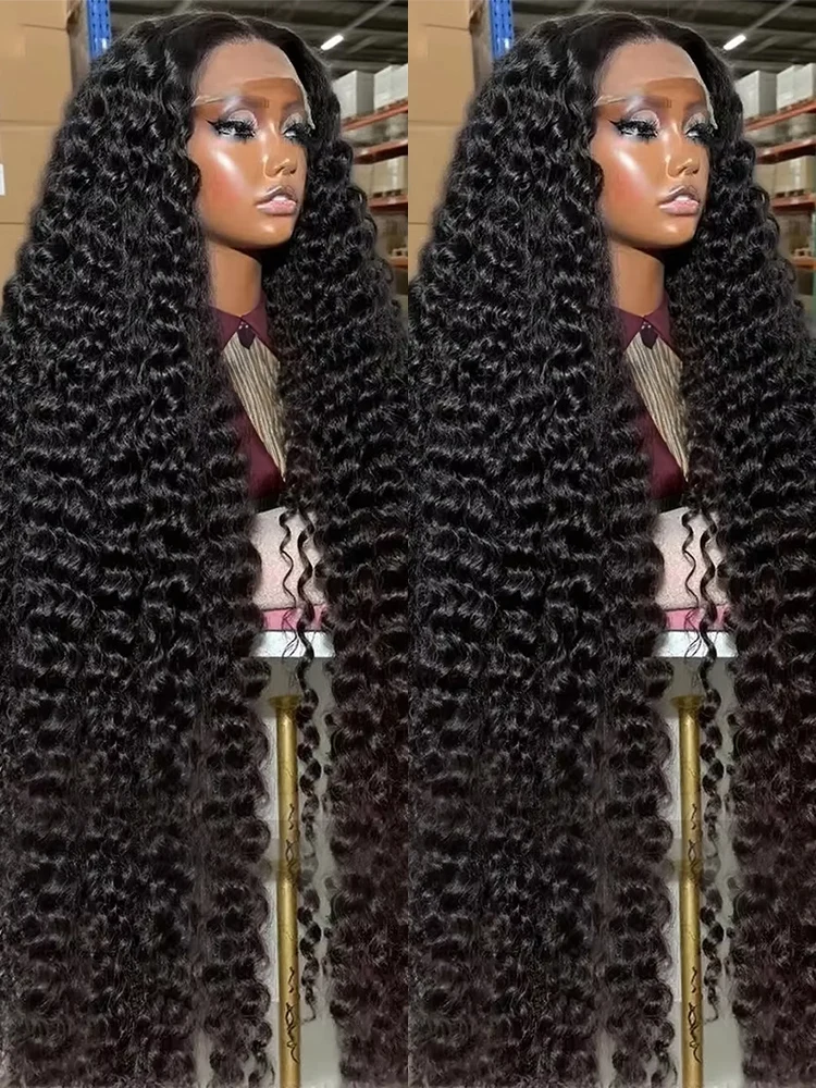 

Парик с глубокой волной 40-46 дюймов, фронтальный, 13x4, 13x6, HD кружевной фронтальный парик, 300% плотность, с водной волной, из натуральных человеческих волос, для женщин