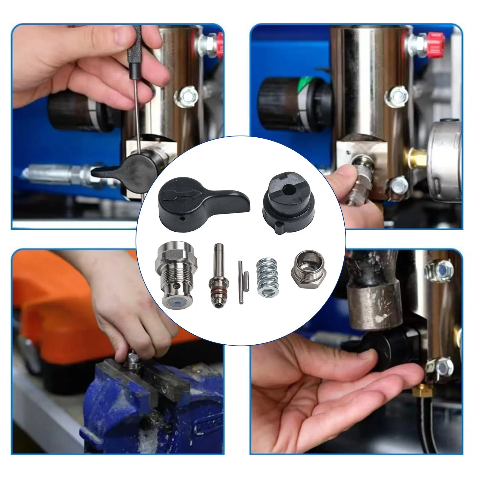 

A Functional Return Valve Kit Compatible with Major Brands of Airless Spray Equipment like Model Series For 395 595