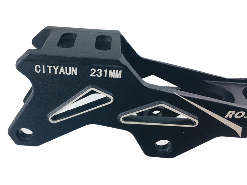 231 243 mm Inline Skate Frame Flat Style For Slalom Sliding Roller Skates 165mm Mounting Distance Chassis