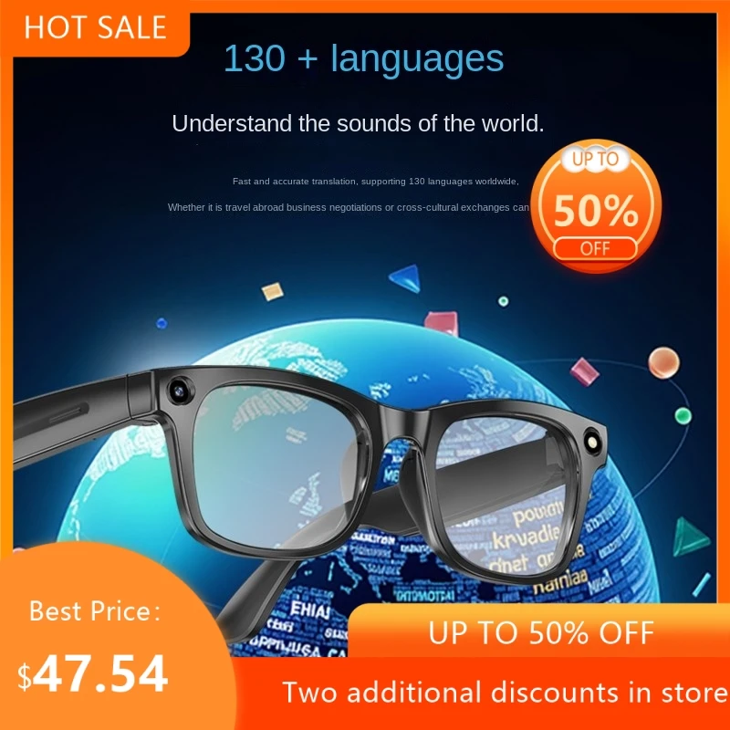 800W High-definition Anti Shake Camera And Video Recognition AI Translation Color Changing Glasses Intelligent Glasses New 2026