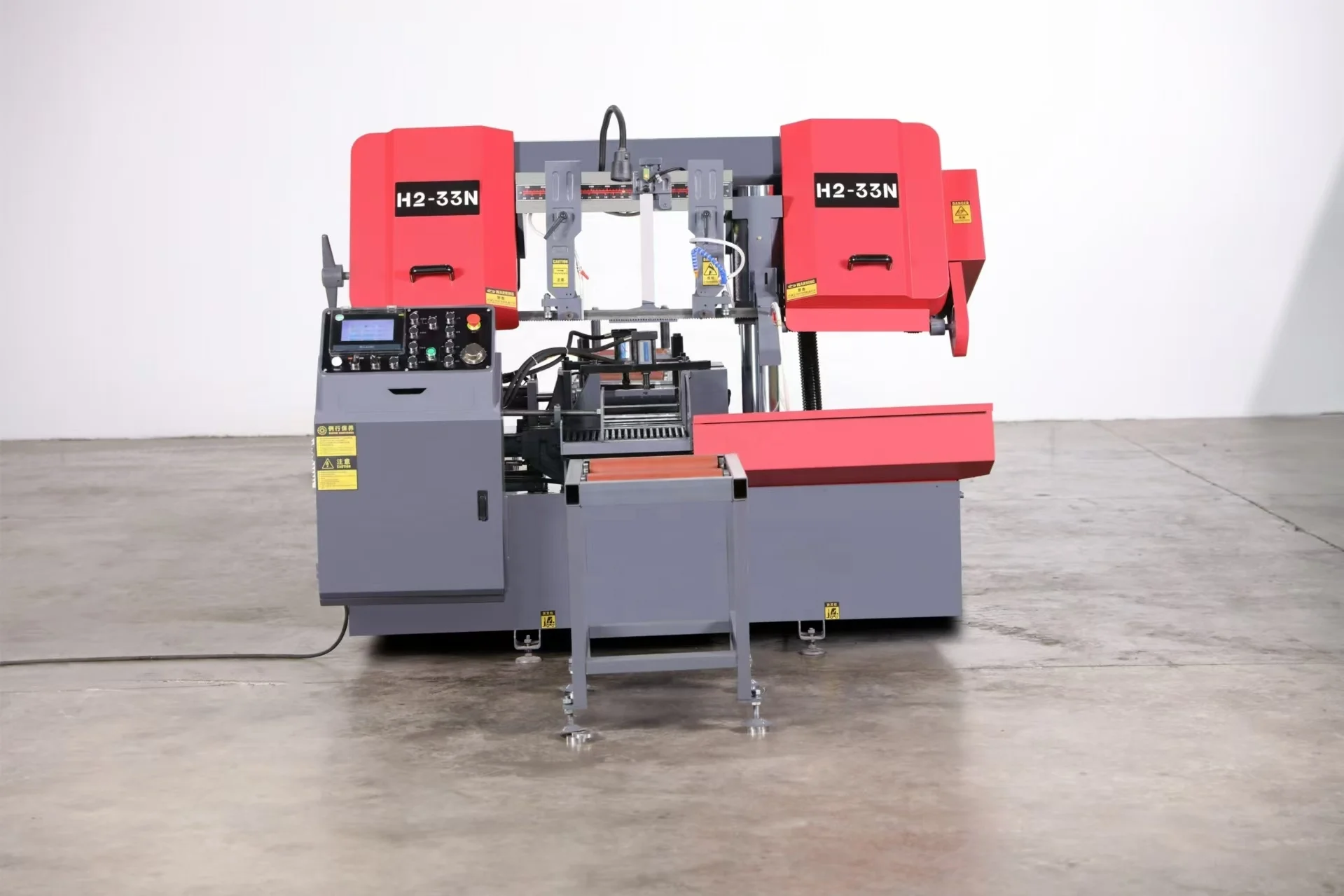 AMADA 400 New Numerical Control Automatic Horizontal Band Saw Machine Rotary Angle Metal Cutting Motor Gear Mechanical Pump