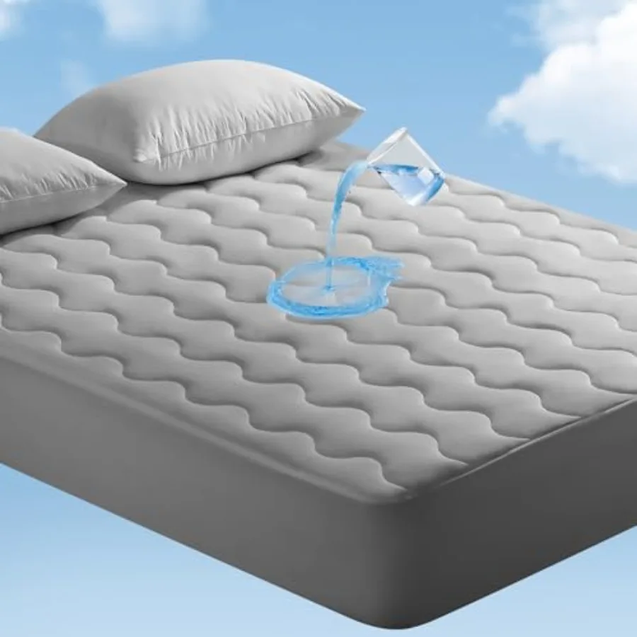 

Cooling Mattress Pad for Hot Sleepers, Waterproof and Cool-to-Touch Mattress Topper with Arc-Chill 3.0, TriSupport 3D Grid, Sof