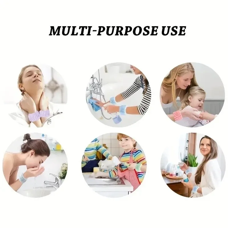 Facial Cleansing Brush Set with Headband & Wristband 5