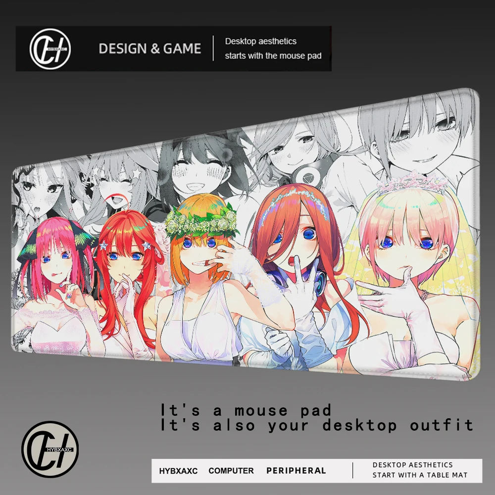 1PC Nakano Miku Floor Mat Mouse Mat Desk Mat With Pad Gaming Accessories Prime Gaming XXL Keyboard Pad Padding Mat