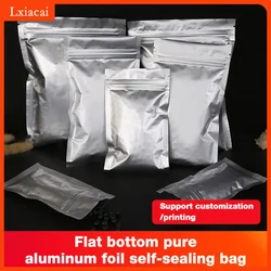 Bolsas de Mylar de papel de aluminio autoselladas, bolsa de almacenamiento, disco de alimentos, bloqueo de té con cremallera ESD, bolsa de blindaje antiestático, 50 piezas