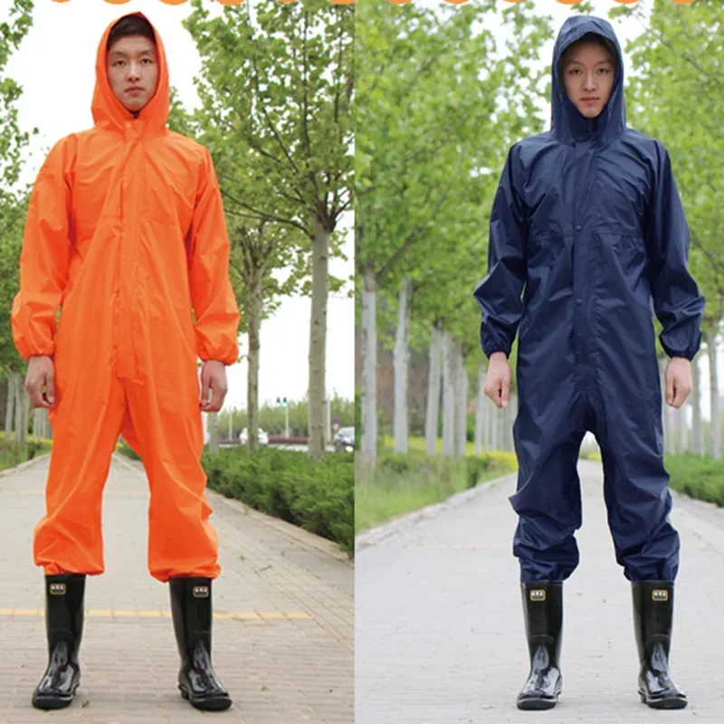 Cycling Waterproof Motorcycle Raincoat Jumpsuit Biker Men\'s Raincoat Rain Clothes Poncho Suit  Waterproof Overalls