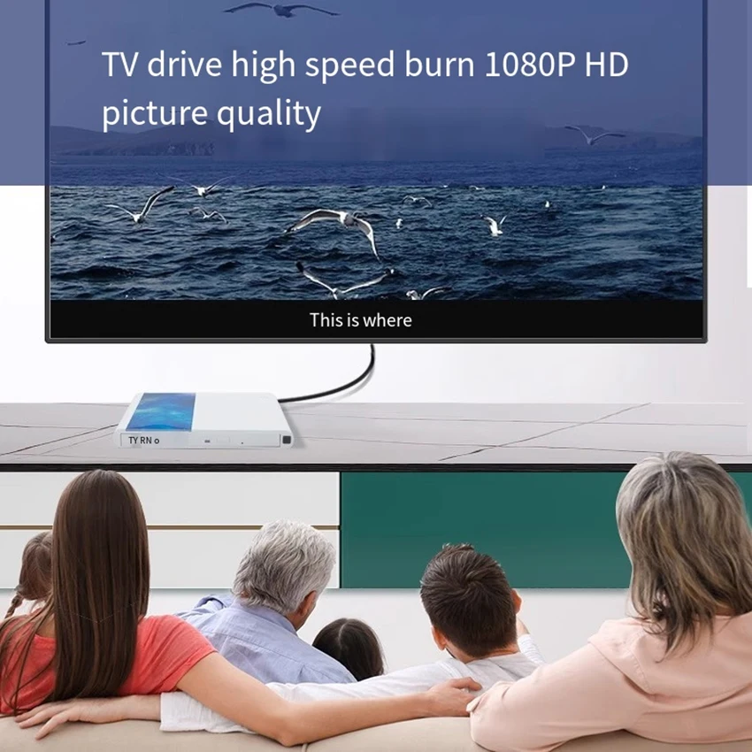 Universal 3.0 USB External Dvd Drive/Mobile Recorder for Tv and Computer, Compatible with Projectors, External Drive for Smart Tv, Universal Dvd Player for Computer and Tv Projectors