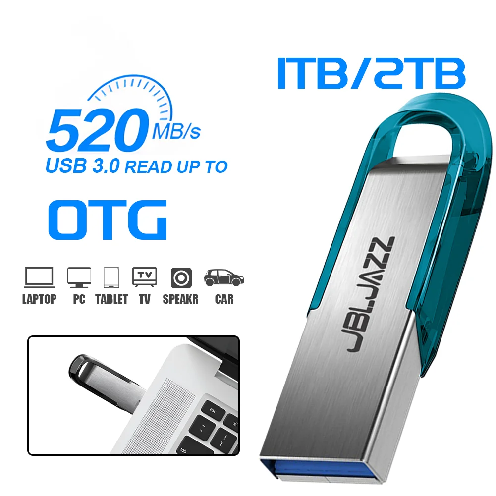 Unidade flash usb de metal de alta velocidade 128gb/256gb/512gb-usb durável 3.0 armazenamento de dados stick pen drive u disk