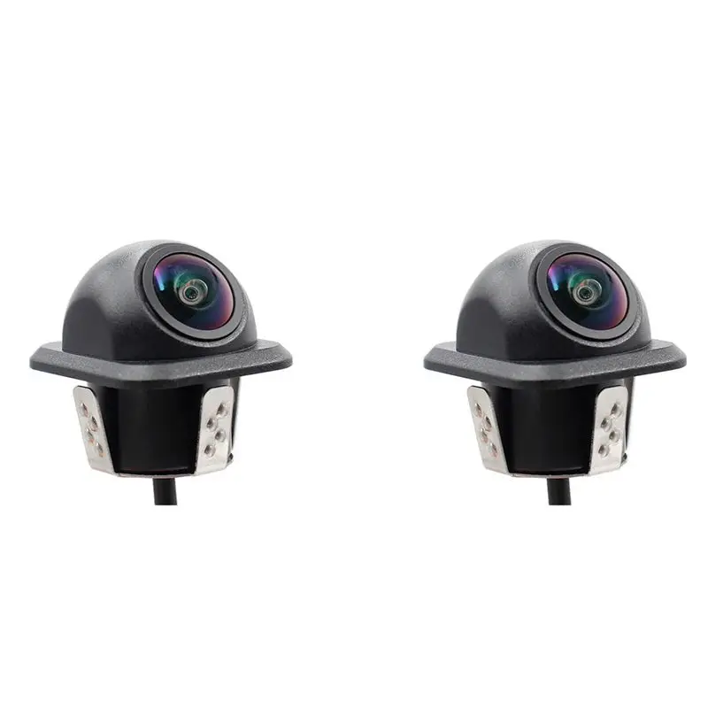 Clear 2X CCD Fisheye Lens Car Camera Rear View Wide Angle Reversing Backup Camera HD Night Vision Auto Parking Assist