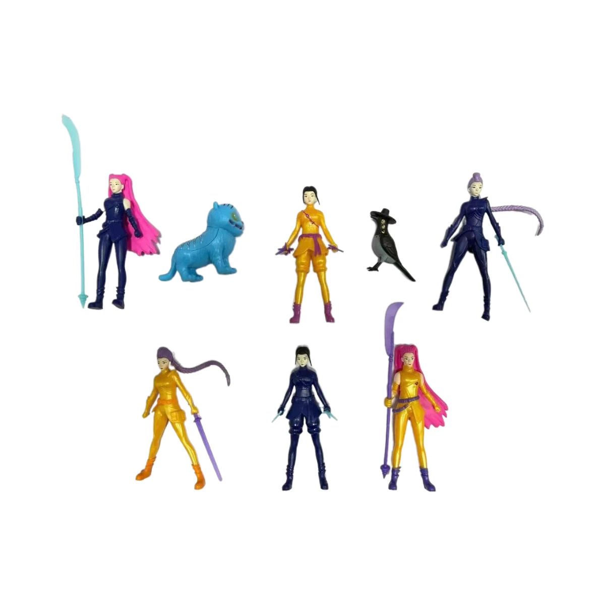 K pop Demon Hunters Figura K Pop Demon Hunters Fiqures Huntrix Figure Giocattolo Derpys Tigre Rumi Mira Zoey Sussy Figurine Ornamento