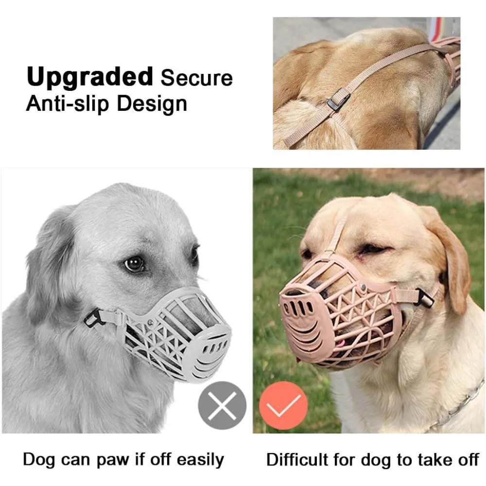 Zachtheid Plastic Hond Snuit Anti Bite Verstelbare Huisdier Mand Honden Training Mond Cover Mesh Kooi voor Kleine en Grote Honden Zorg