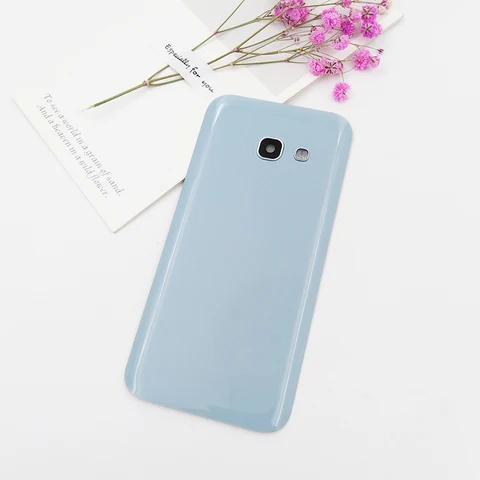 Крышка батарейного отсека для Samsung A5 2017, задняя крышка, Сменный Чехол для Galaxy A520 A520F с фотообъективом