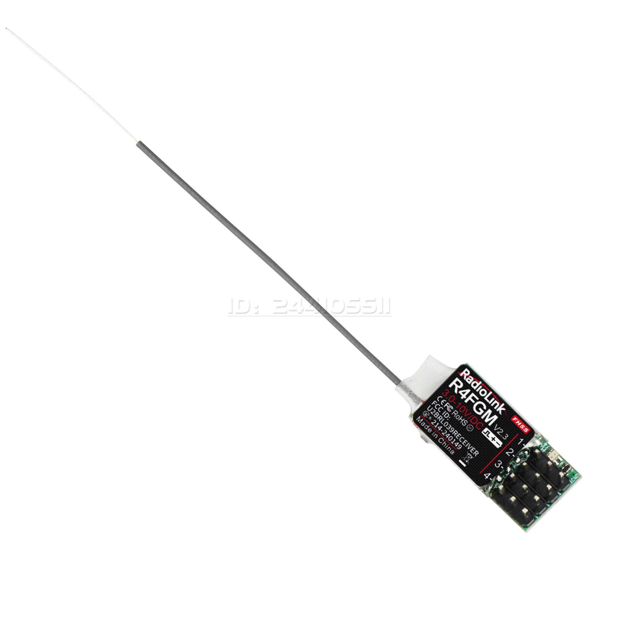 Radiolink R4FGM V2.3 4CH Gyro 2.4G Mini Receiver for Micro RC Cars Boat Toy Airplane RC4GS/RC6GS//RC4G/T8FB/T8S/RC8X Transmitter