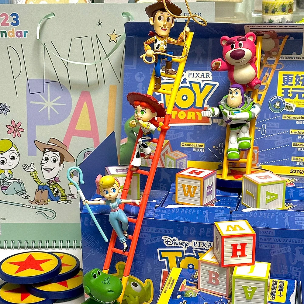 Disney Toy Story Ladder Building Block Series  Blind Box Cute Doll Collection Toy Home Decor Surprise Box Surprise Bag Toy Gifts