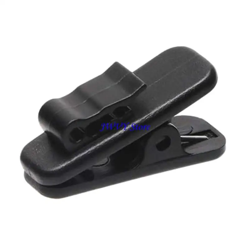 573A Earphone Cord Fasteners, Spring Grip Clothing Attachments with Separate Wire Guides Clips for Daily Commuting and Travel