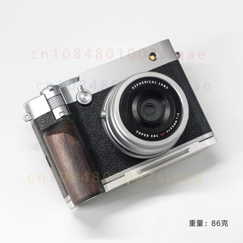 FOR Fujifilm GFX100RF Ergonomic Curved Solid Wooden Handle Arca Swiss QR Tripod Base