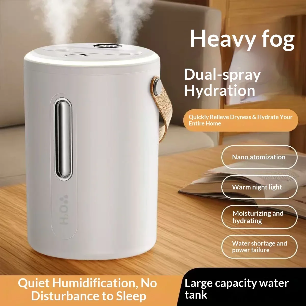 

New Adjustable Mist Humidifier - USB-Powered, Large Spray for Home Use Compact & Portable Hydrating Humidifier for Indoor Spaces