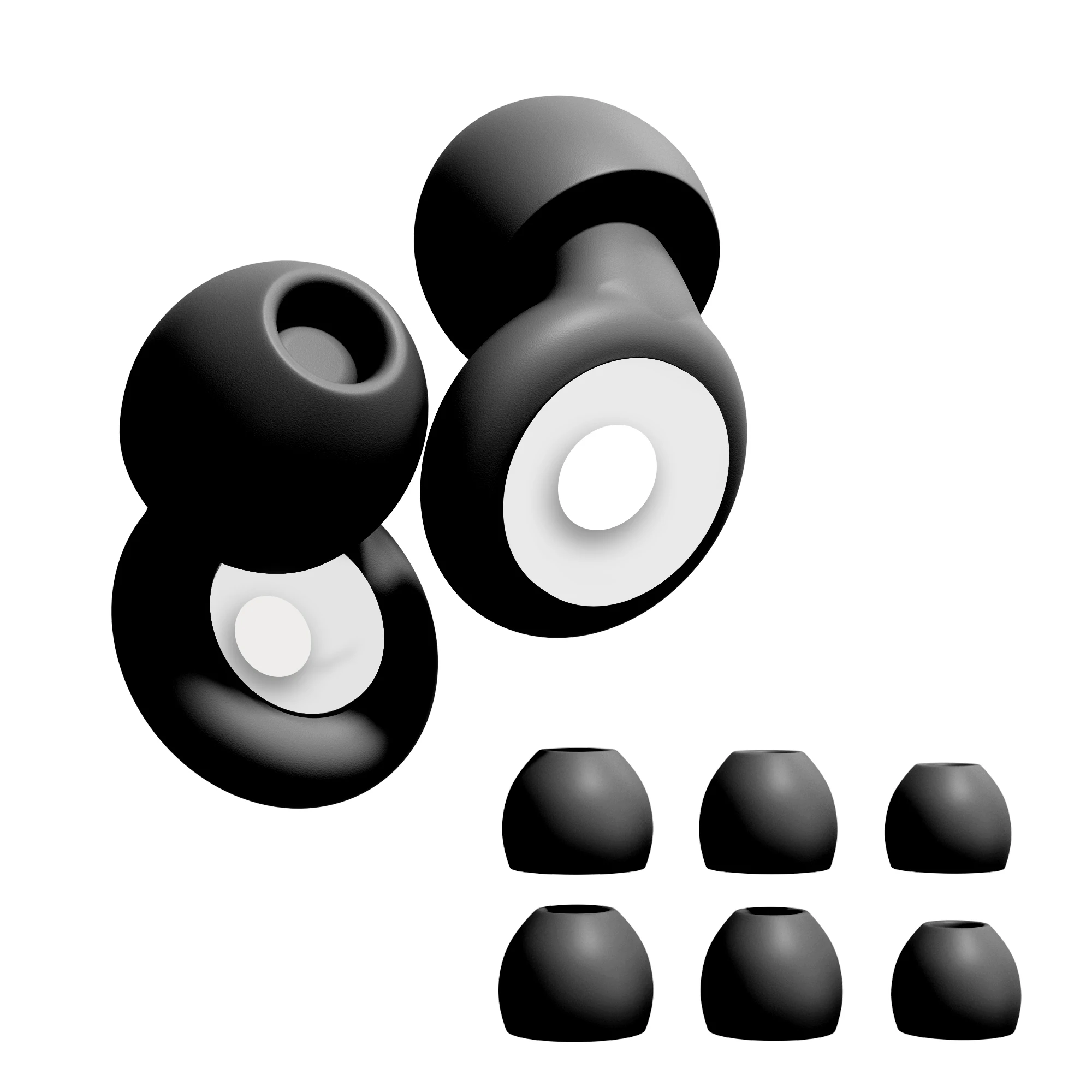 HUAK 2 juegos de tapones para los oídos con reducción de ruido: protección auditiva para conciertos, eventos en vivo, músicos, DJ y vida nocturna