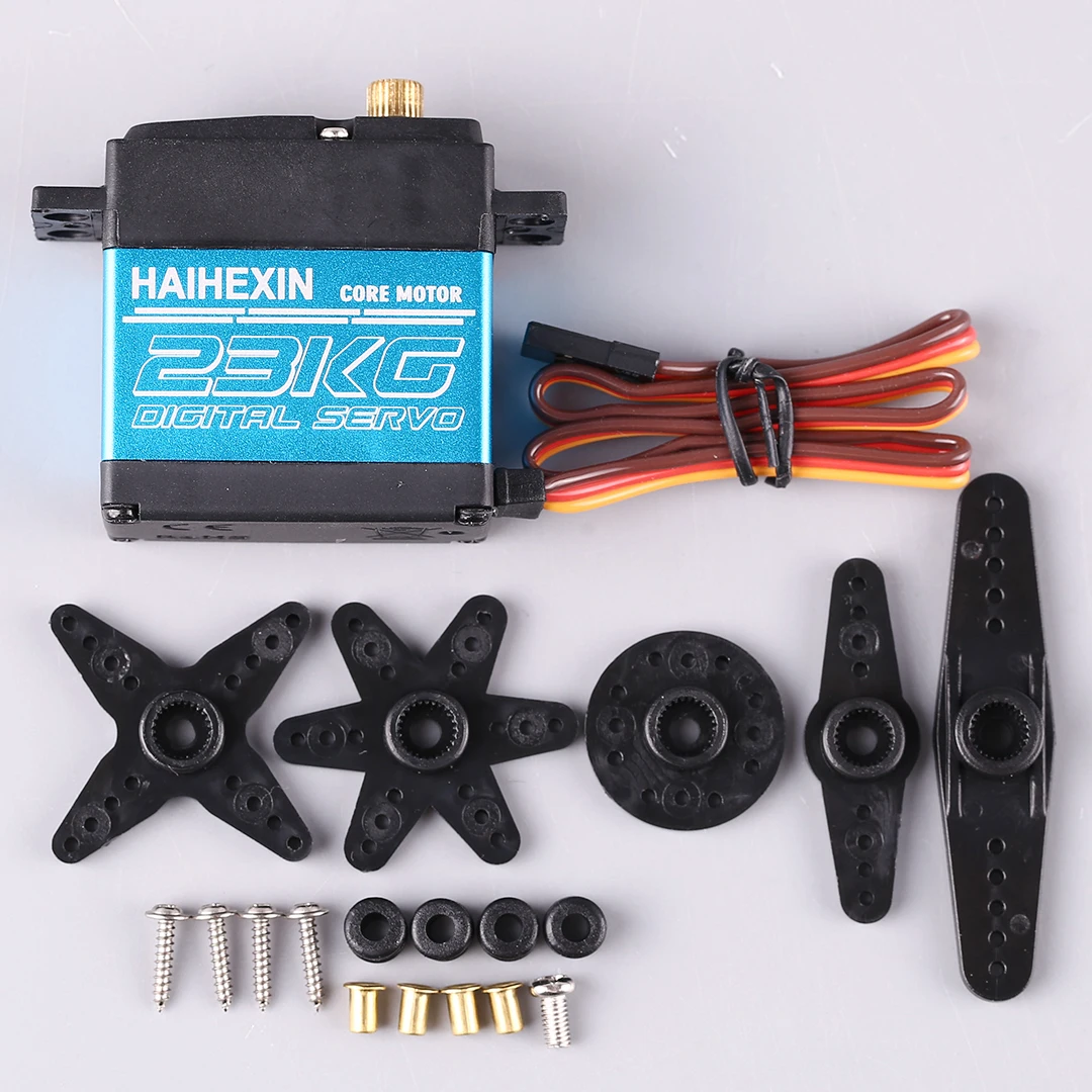 HAIHEXIN high torque 23kg metal digital servo, stainless steel gear, model airplane, splash proof
