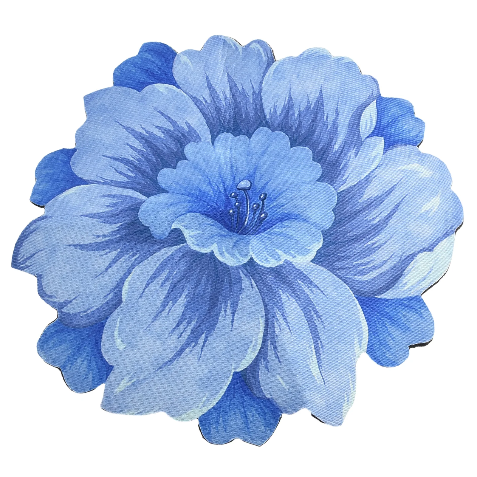 Ultra Absorbent Flower Carpet with Chinese Style Lotus Design Perfect for Bedside Cloakrooms to Enhance Ambience!