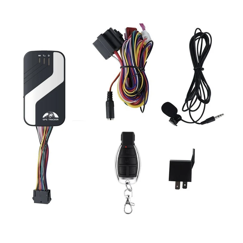 Rastreador GPS para coche 4G LTE Dispositivo de seguimiento de vehículos Monitor de voz Corte de combustible Alarma GPS para coche Alarma de apertura de puerta ACC (GPS403B)