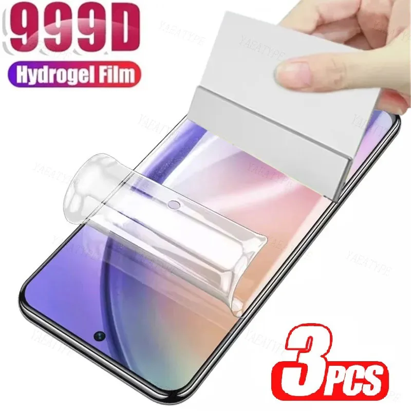 3 Stuks Hydrogel Film Voor Samsung Galaxy A54 5G Screen Protector Film Voor Samsung A14 5G A04 A 04S A04e A54 A34 A24 A25 Film