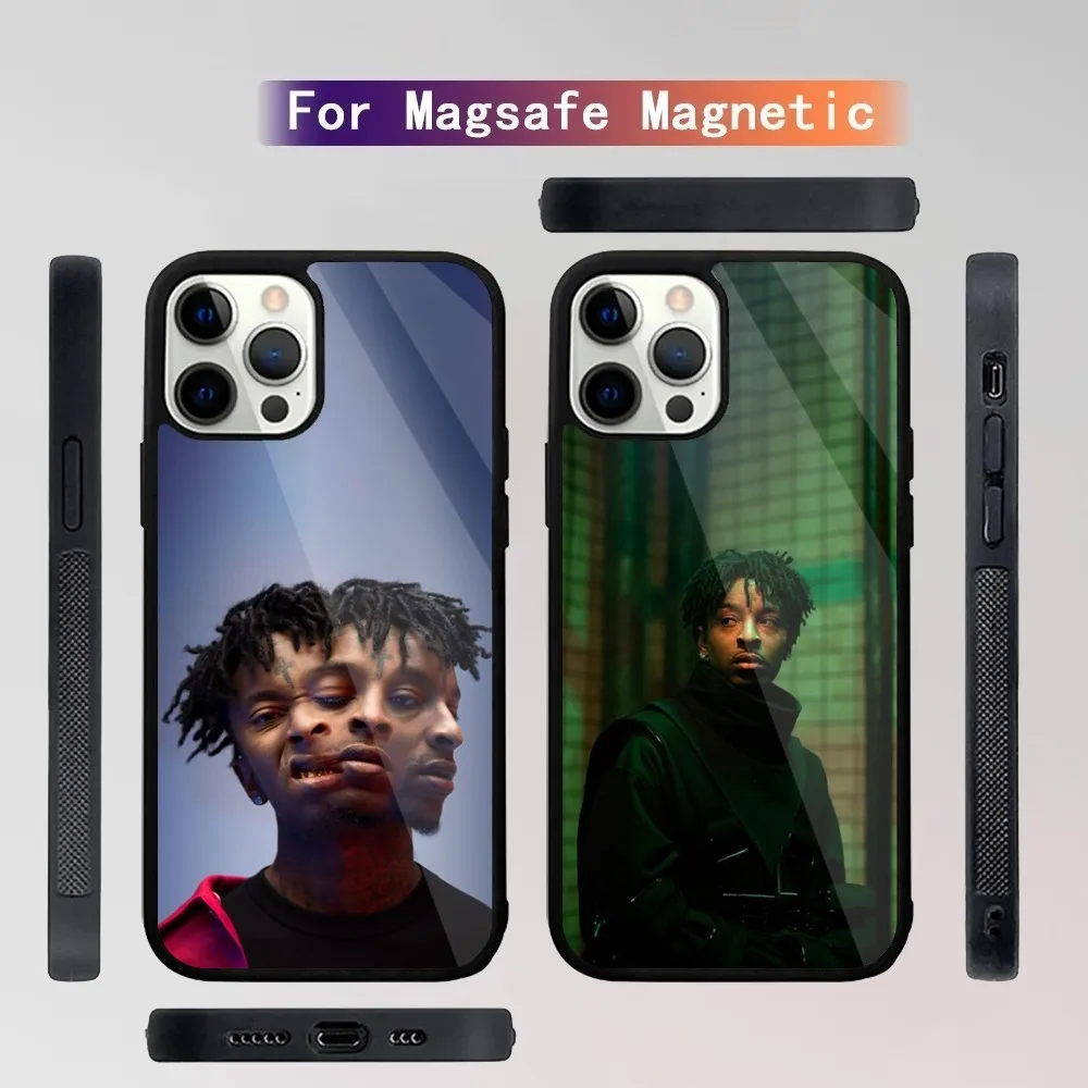 21 S-Savage Rapper American Dream Phone Case For iPhone 15,14,13,12,11,Plus,Pro,Max Mini Magsafe Magnetic Wireless Charging